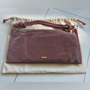 NWT Cult Gaia Hera Mini Shoulder Handbag Shell Pink Handbag Purse Clutch